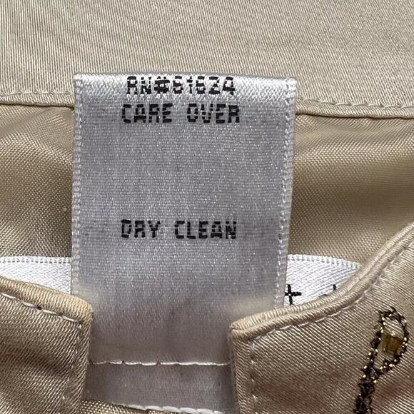 Pursuits Ltd. Beaded Military Jacket Beige Women's 6P Bohemian Double Breasted - Picture 8 of 11